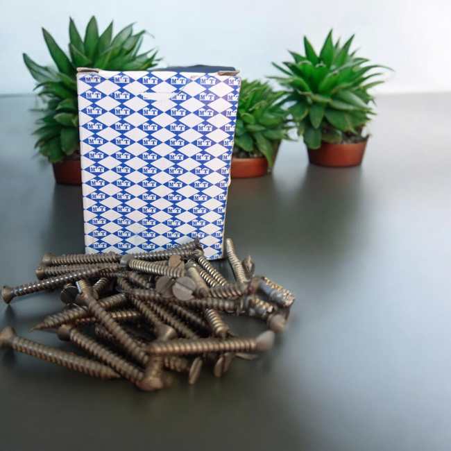 FULL THREAD WOOD SCREWS 3/4 X 4